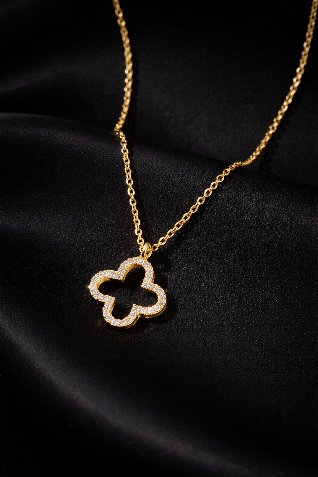 Golden Clover Necklace
