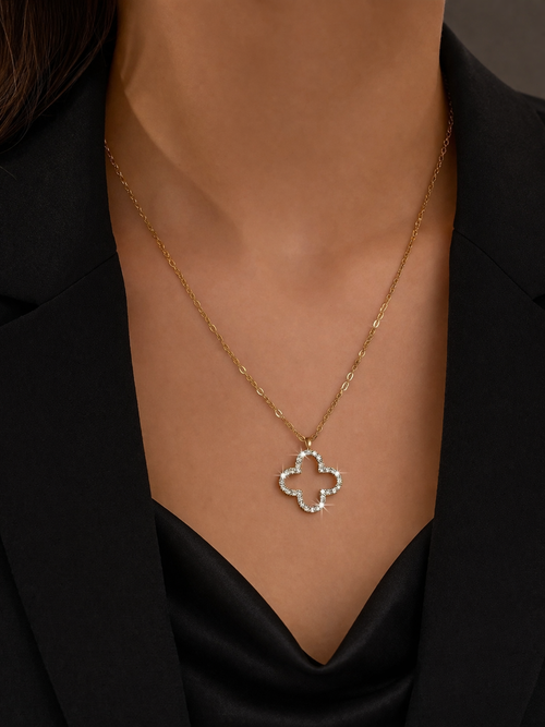 Golden Clover Necklace